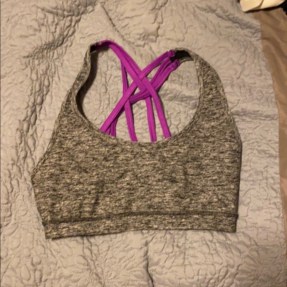 Strappy sports bra